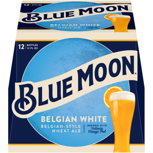 Blue Moon Belgian White Wheat Beer, Craft Beer, Beer 12 Pack, 12 FL OZ Bottles, 5.4% ABV