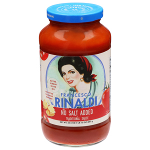 Francesco Rinaldi No Salt Added Traditional Sauce, 23.5 oz (1 lb 7.5 oz) 667 g