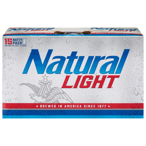 Natural Light Beer, Natty Pack, 15 - 12 fl oz cans