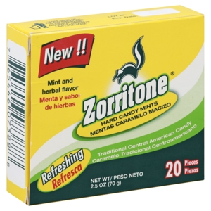 Zorritone Hard Candy Mints, Mint and Herbal Flavor, 20 - 2.5 oz (70 g)