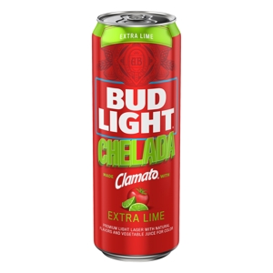 Bud Light Beer, Lager, Premium Light, Original, Chelada, Extra Lime, 25 fl oz (1 pint 9 fl oz)