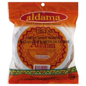 Aldama Candy Wafers, Milk, Obleas, 5 pieces [12.93 oz (400 g)]