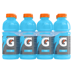 Gatorade Thirst Quencher, Cool Blue, 8 - 20 fl oz (1.25 pt) 591 ml bottles