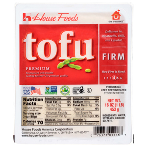 House Foods Firm Premium Tofu, 16 oz (1 lb) 453 g