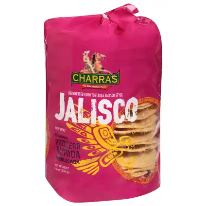 Charras Corn Tostadas | Promotions – Sahara – Duraznos / Peach