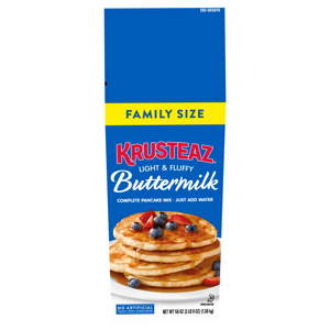 Krusteaz Buttermilk Pancake & Waffle Mix, Family Size, 56 oz (3 lb 8 oz) 1.58 kg