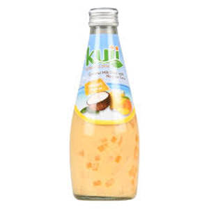 Kuii Mango Flavor Coconut Milk Drink with Coconut Jelly, 16.4 fl oz (485 ml)