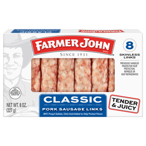 Farmer John Pork Sausage Links, Classic, 8 sausage links [8 oz (227 g)]