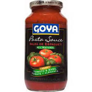 Goya Home Style Chunky Tomato & Basil Pasta Sauce, 25 oz