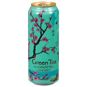 AriZona Green Tea, with Ginseng and Honey, Real Brewed, 23 fl oz (680 ml)