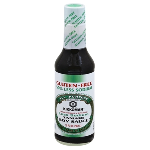 Kikkoman Soy Sauce, Tamari, Gluten-Free, Less Sodium, 10 fl oz (296 ml)