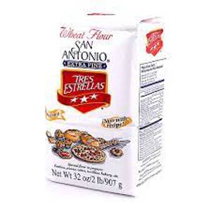 San Antonio Wheat Flour, Bleached, Enriched, 32 oz (2 lb) 907 g