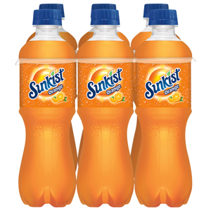 Sunkist Orange Soda, 6 bottles [16.9 fl oz (500 ml)]