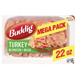 Buddig Turkey, Mega Pack, 22 oz (1 lb 6 oz) 624 g