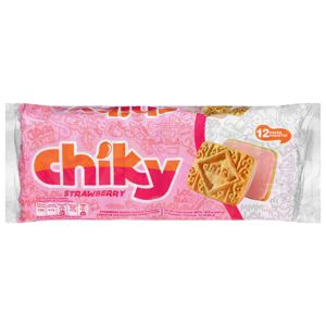 Chiky Cookies, Strawberry, 12 Packs, 12 - 1.4 oz (40 g) packs [16.9 oz (480 g)]