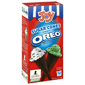 Joy Sugar Cones, Made with Oreo, 12 cones [5.0 oz (142 g)]