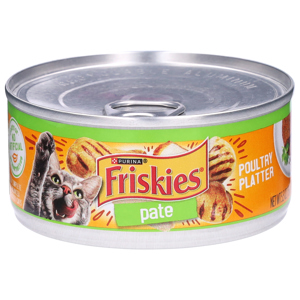 Friskies Adult Pate Poultry Platter Cat Food, 5.5 oz (156 g)