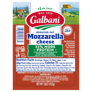 Galbani Cheese, Reduced Fat, Mozzarella, 16 oz (453 g)