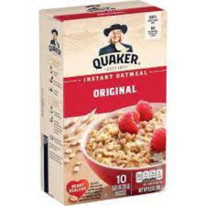 Quaker Instant Original Oatmeal, 10 - 0.98 oz (28 g) packets [9.8 oz (280 g)]