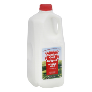Meadow Gold Whole Milk, half gal (1.89 l)
