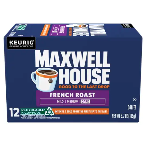 エルセーヌ　クール 9 10本✕2箱 Maxwell House Coffee, Dark, French Roast, K-cup Pods, 12 Pods [3.7