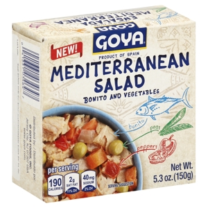 Goya Mediterranean Salad, Bonito and Vegetables, 5.3 oz (150 g)