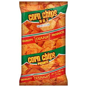 Diana Corn Chips, Hot, 4.05 oz (115 g)
