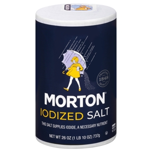 Morton Iodized Salt, 26 oz (1 lb 10 oz) 737 g