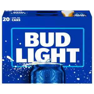 Bud Light Beer, 20 - 12 fl oz cans