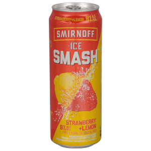 Smirnoff Ice Malt Beverage, Strawberry + Lemon, 23.5 fl oz (1 pint 7.5 fl oz)