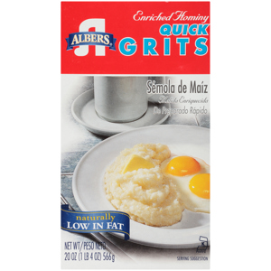 Albers Enriched Hominy Quick Grits, 20 OZ (1.25 LBR) (566 GRM)