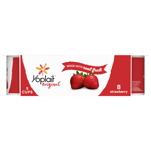 Yoplait Low Fat Strawberry Yogurt, 8 - 6 oz (170 g) servings [3 lb (1.36 kg)]