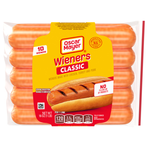 Oscar Mayer Classic Wiener's, 10 wieners [16 oz (1 lb)]