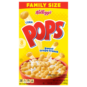 Corn Pops Sweetened Corn Cereal Family Size, 16.4 oz (1 lb 0.4 oz) 464 g