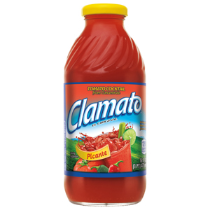 Clamato Tomato Cocktail, Picante, 16 fl oz (1 pt) 473 ml