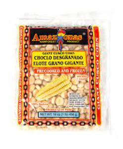 Amazonas Choclo Grano Congelado, Frozen Cusco Corn, 16 oz