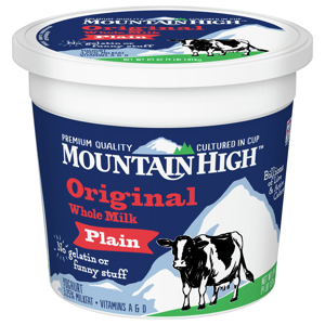 Mountain High Yoghurt, Whole Milk, Plain, Original, 64 oz (4 lb) 1.81 kg