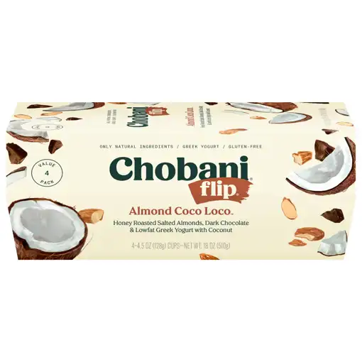 Dairy Free – Mcknight – Chobani Greek Yogurt Flip, Almond Coco