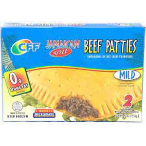 Caribbean Frozen Foods Jamaican Style Mild Beef Patties, 2 count, 9 oz
