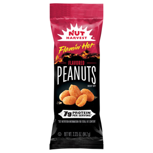 Nut Harvest Flamin' Hot Peanuts, 3.325 oz (94.2 g)