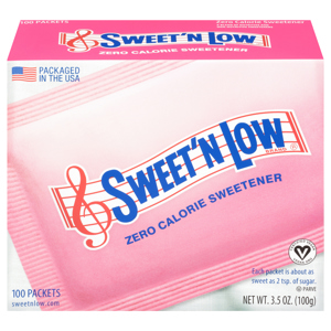 Sweet 'N Low Zero Calorie Sweetener, 100 packets [3.5 oz (100 g)]
