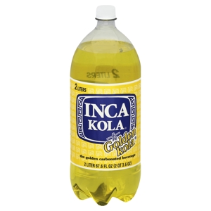 Inca Kola Beverage, Carbonated, The Golden Kola, 67.6 fl oz (2 qt 3.6 oz) 2 lt