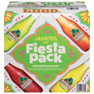 Jarritos Assorted Soda Fiesta Pack, 12 - 12.5 fl oz (370 ml) bottles [150 fl oz (4.4 l)]