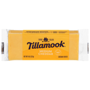 Tillamook Medium Cheddar Cheese, 8 oz (227 g)