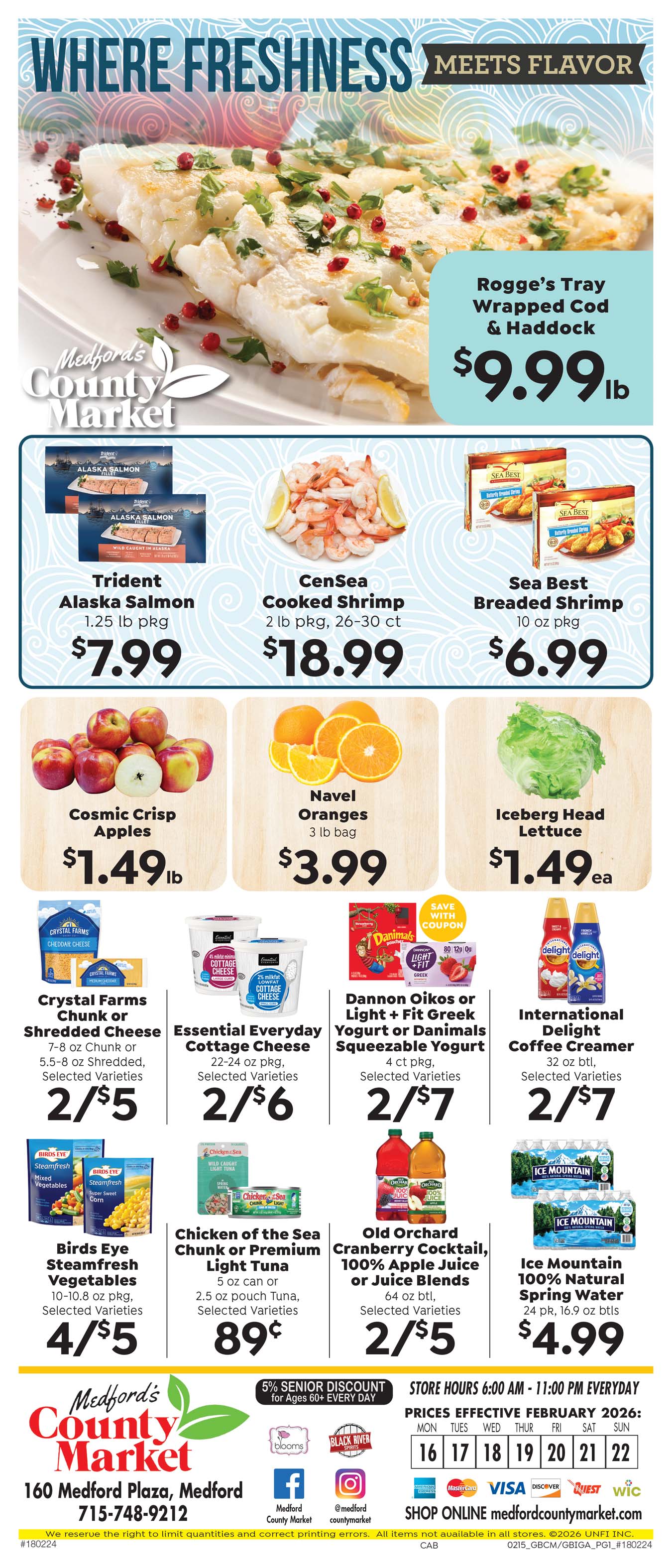 Weekly Ad Flyer – Medford County Market – Furlani Texas Toast