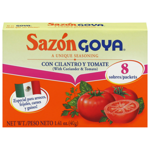 Sazon Goya Seasoning, Cilantro & Tomato, 8 packets [1.41 oz (40 g)]