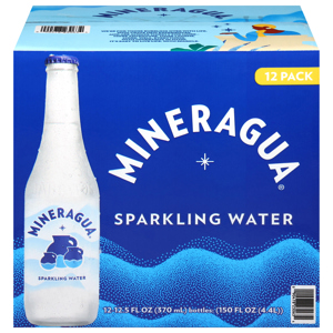 Mineragua Sparkling Water, 12 - 12.5 fl oz (370 ml) bottles [150 fl oz (4.4 l)]