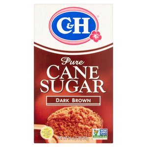 C&H Sugar, Dark Brown, Pure Cane, Premium, 16 oz (1 lb) 453 g