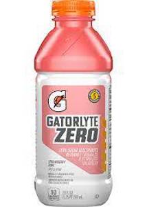 Gatorlyte Zero Sugar Strawberry Kiwi Electrolyte Beverage, 20 fl oz (1.25 pt) 591 ml