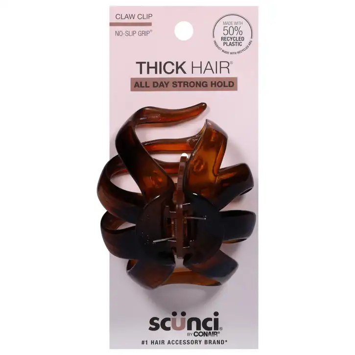 Snap Eligible – Katy - #9 – Scunci No-slip Grip Claw Clip, 1 Claw Clip